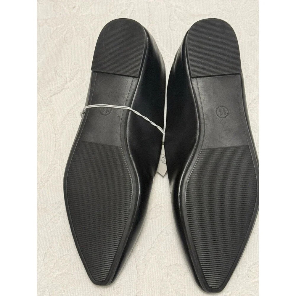 NWT A New Day Hayes Loafer Flats 11 Black Discontinued Work Office Quiet Luxury